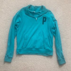Quarter zip pull over sweater